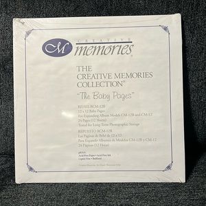 NEW/SEALED CREATIVE MEMORIES 12x12 “THE BABY PAGES” 12 PAGES TOTAL